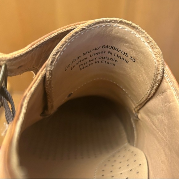 WARFIELD & GRAND Men's Brown Cap Double Monk Strap Leather Loafers - Picture 4 of 8